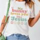 Celebrate Easter with White Jesus Love Graphic Tee